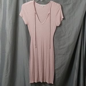 Charlotte Russe ~ M ~ Pink and White Striped